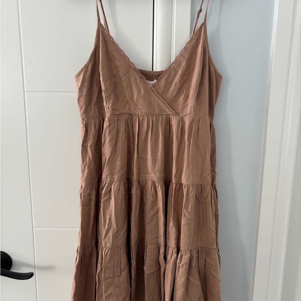 Summer Tan Sleeveless Dress